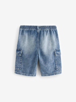 Шорты карго джинсовые для мальчика Next 505-446, Синий