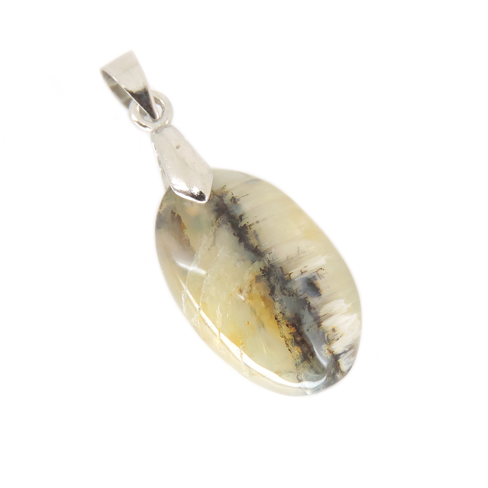 Кулон "Овал" опал древесный асс.