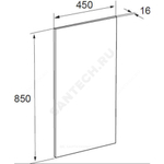Зеркало The Gap Original 45 с подсветкой Roca ZRU9000090