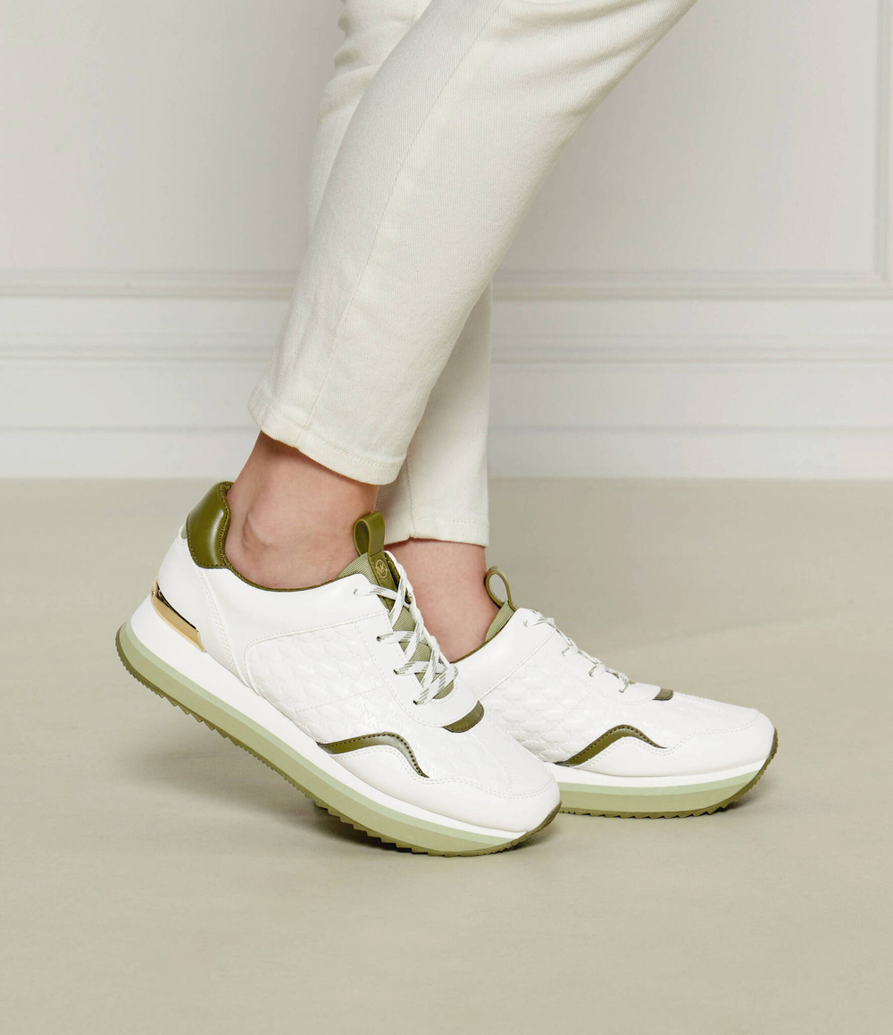 Кожаные кроссовки raina Michael Kors - белый(43T4RNFSAL)