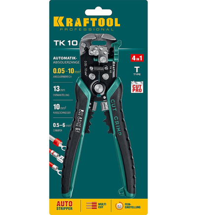 KRAFTOOL TK-10, 0.05 - 10 мм2, автоматический стриппер (22639)