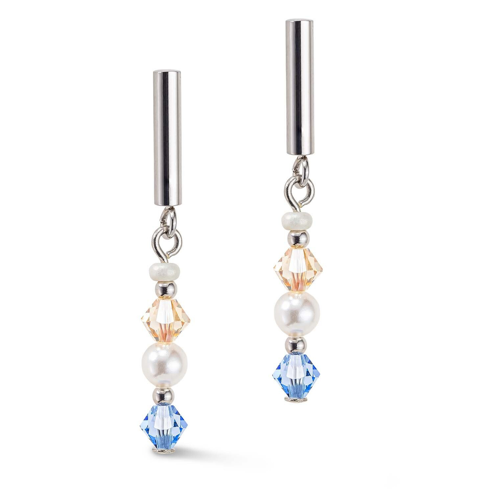 *Пусеты Princess Light Blue Coeur de Lion