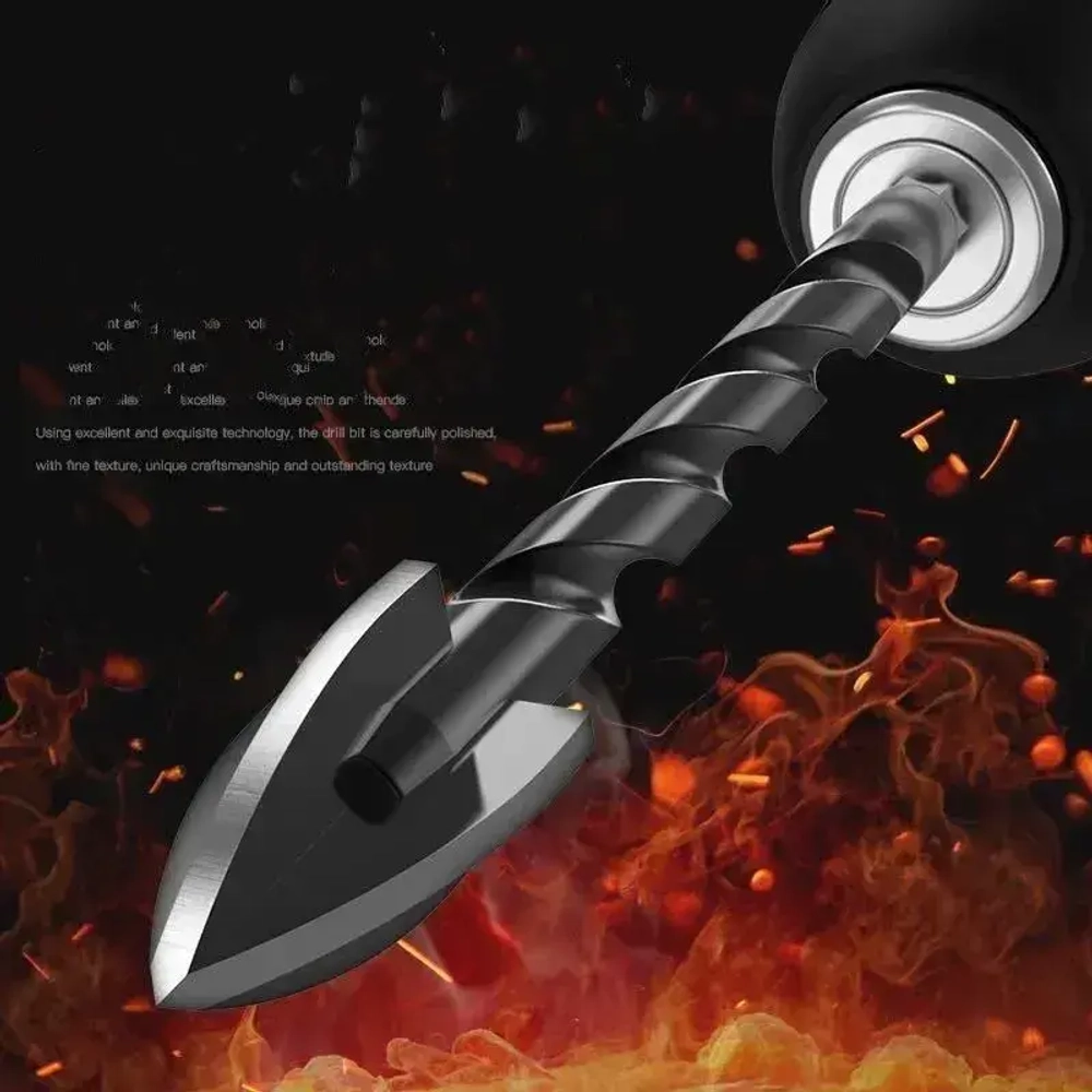 Сверло по керамике и стеклу четырехгранное диаметр 6 мм