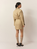 Платье-рубашка со складками