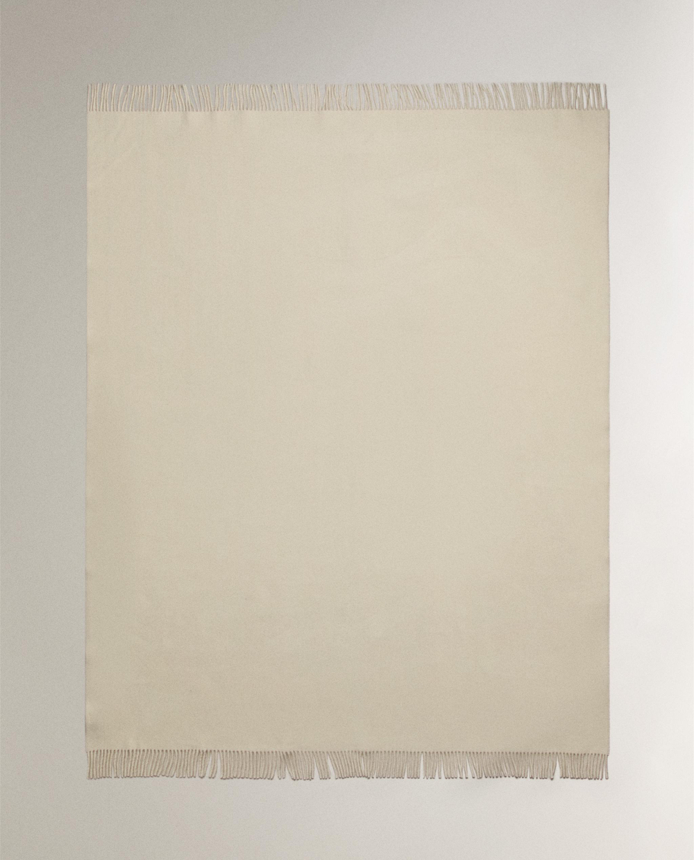 Zara Home плед из шерсти, хаки, 140x190 см