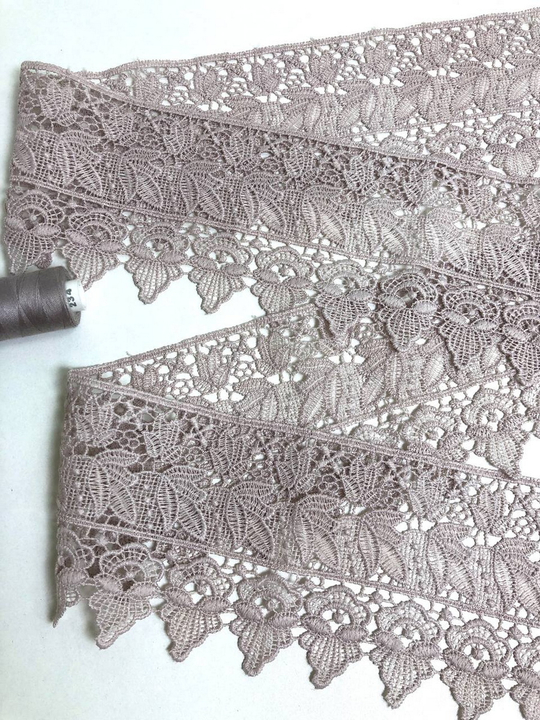 Тесьма плетеная,  9см, пудровый AF