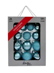 Набор стеклянных шаров Балтийский 26 шт., Christmas DeLuxe (86043-86780)