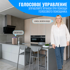 Умный WiFi кран Smart Aura. Работает с Алисой