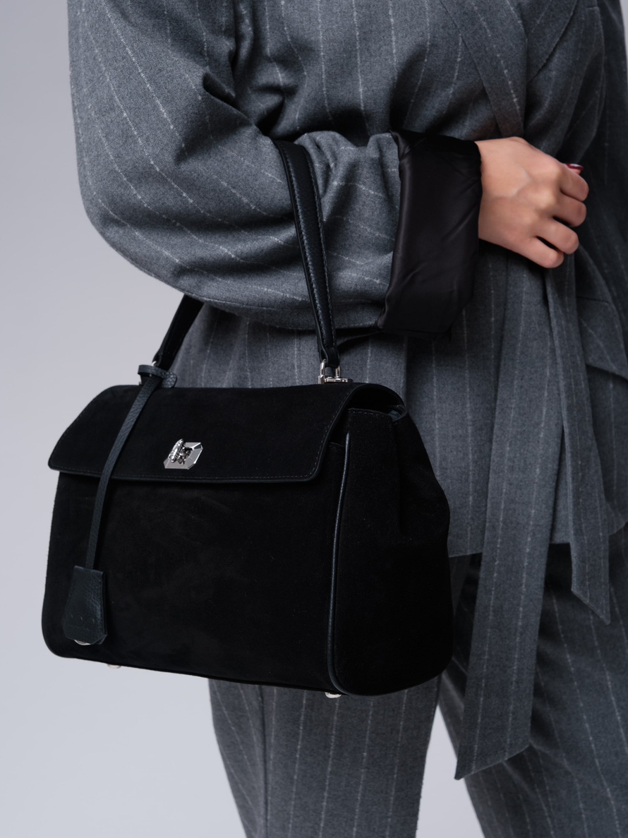 Замшевая сумка Nadi DBR 31356 черный