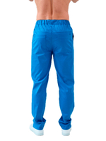 Брюки медицинские мужские Dr. Nice DRN644 с эластичным поясом на резинке, голубой, 54