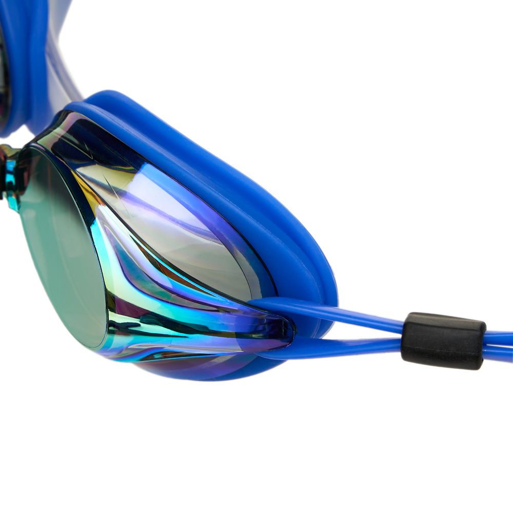 Очки для плав.TORRES Pro, SW-32518MR, зерк.линзы.,синяя оправа,дв.рег.ремешок