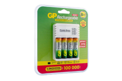 Зарядное устройство GP с USB + 4 аккумулятора АА 2700mAh (270AAHC/CPB-2CR4)