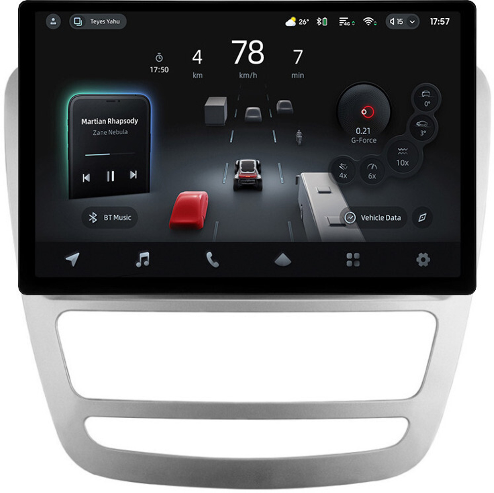 Магнитола Sollers ST6 (взамен монохром экрана), JAC T6 - Teyes CC4-PRO монитор 13" 2K QLED на Android 13, Snapdragon 778G, 8+128, AI, CarPlay, DSP, 4G SIM-слот