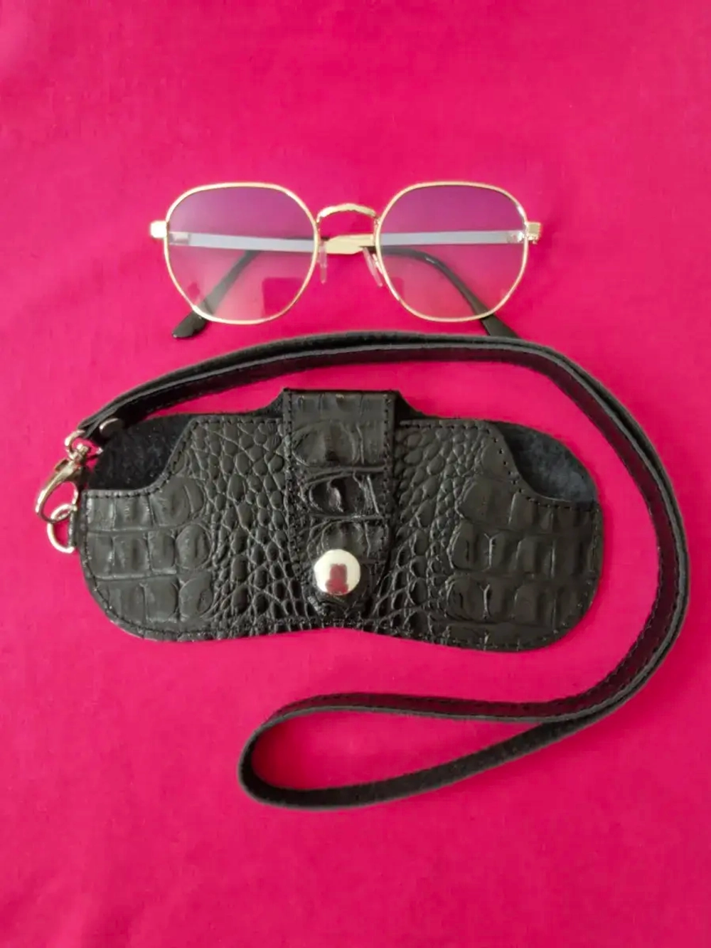 Футляр для очков из натуральной кожи очечник