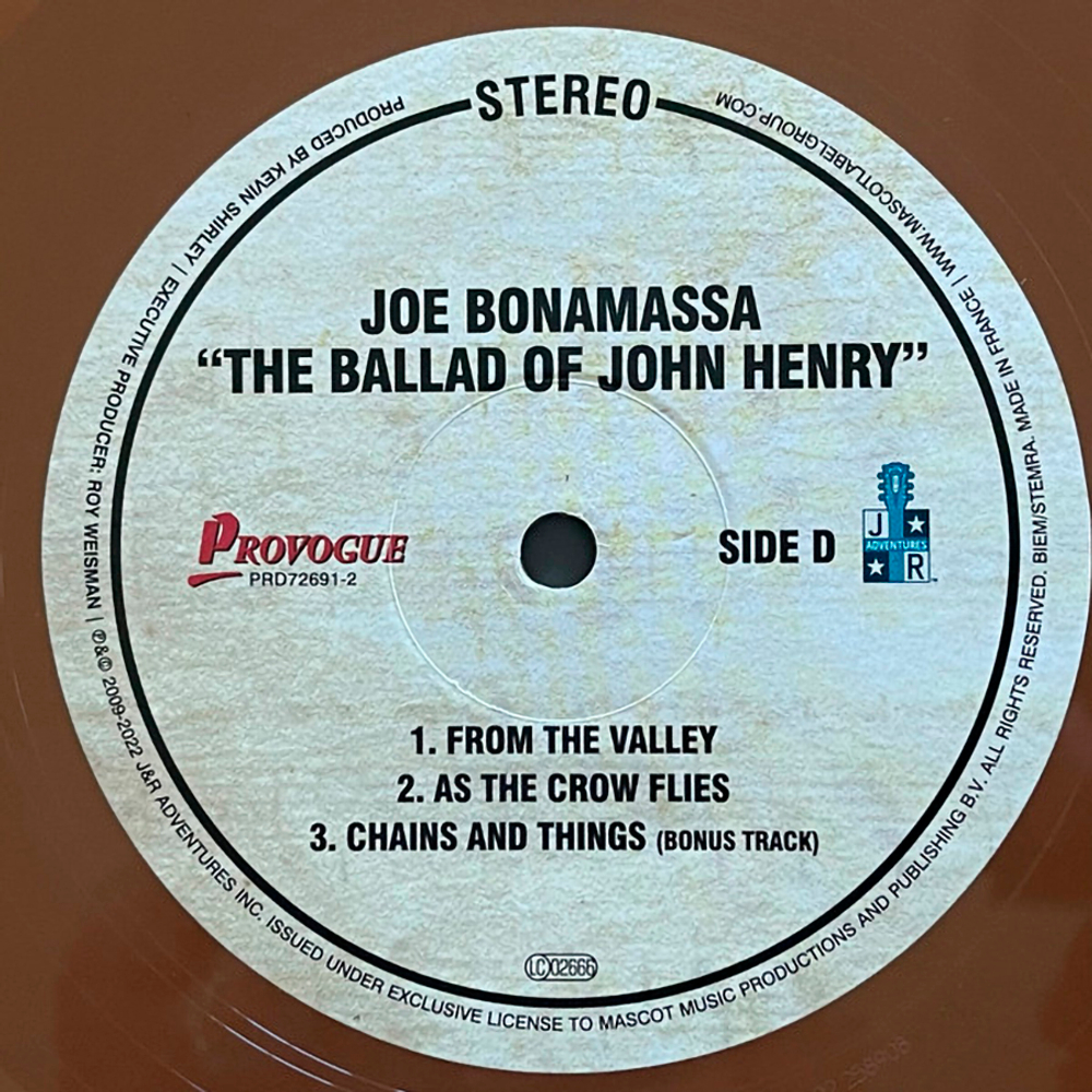 Joe Bonamassa / The Ballad Of John Henry (Coloured Vinyl)(2LP)