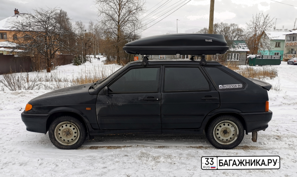 Автобокс "Way-box" на крышу Lada 2114.