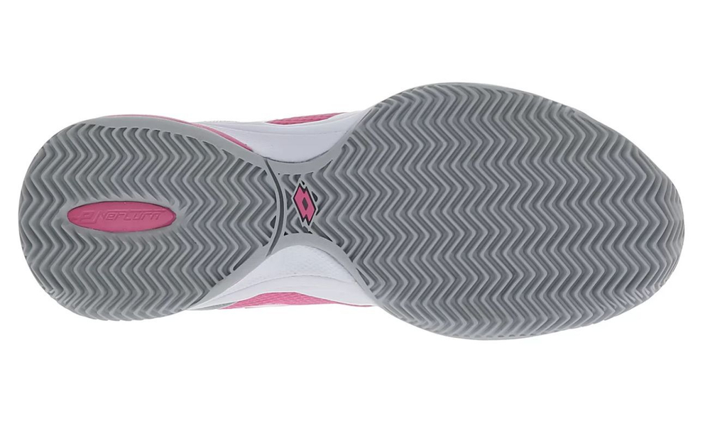 Женские Кроссовки теннисные Lotto Superrapida 400 IV - all white/wild orchid