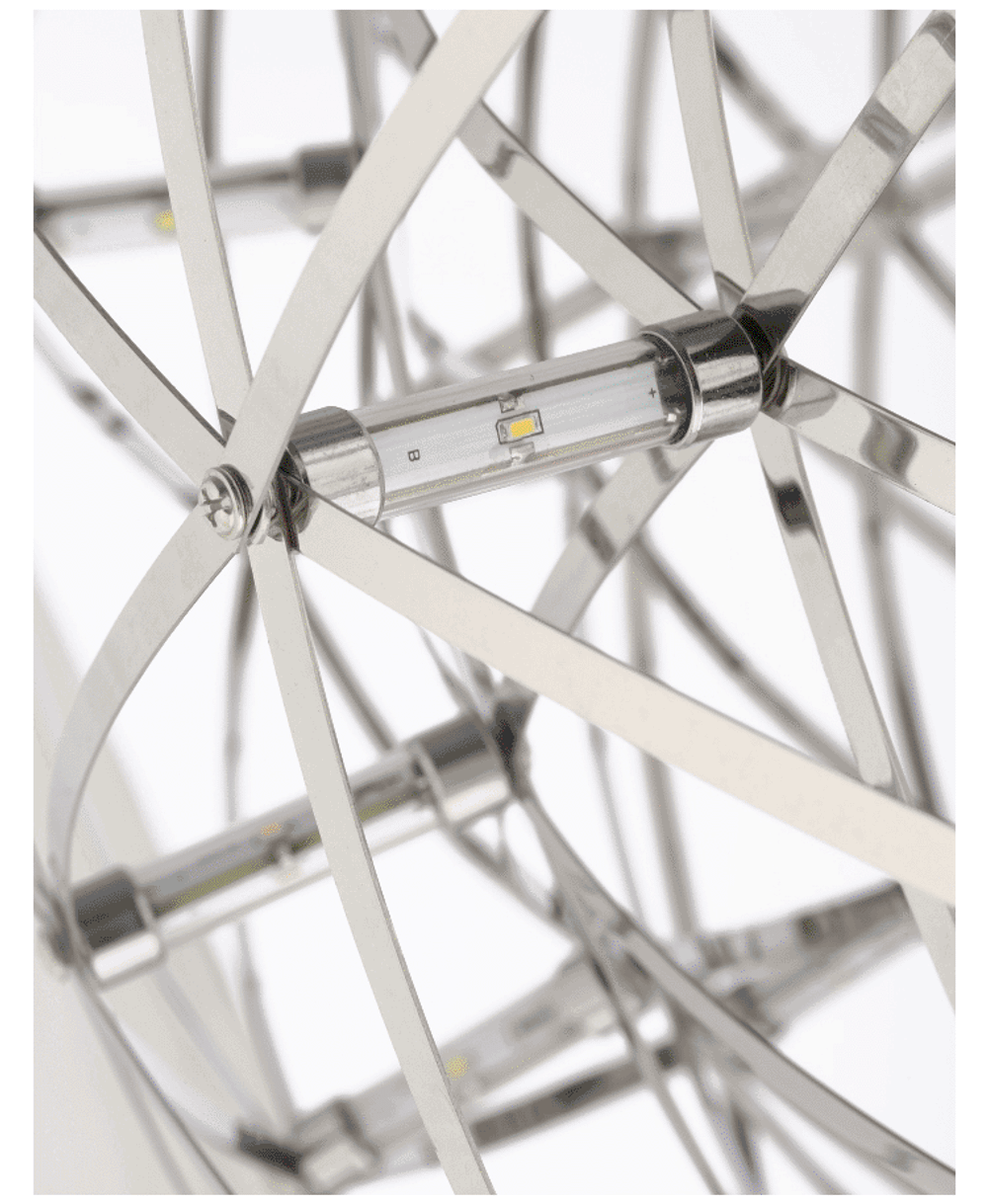 Pendant design lamp  Raimond by Moooi (Silver,  D 43 cm)