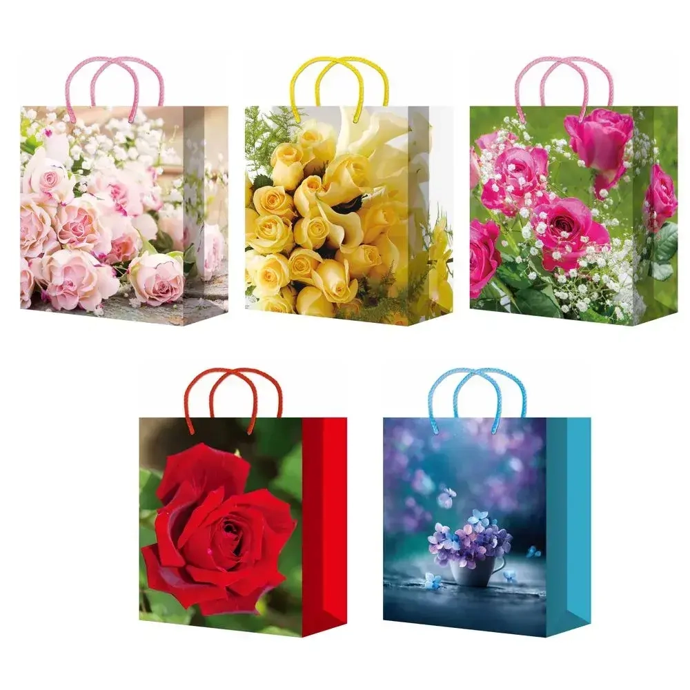 Пакет подарочный 11+6см Ламинированный (S155-159 mix) (х10) Китай (комплект 10 шт)