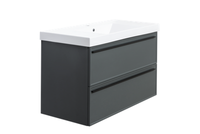 Тумба под раковину La Fenice Elba Grigio TWIN серый 100 FNC-01-ELB-G-100-2