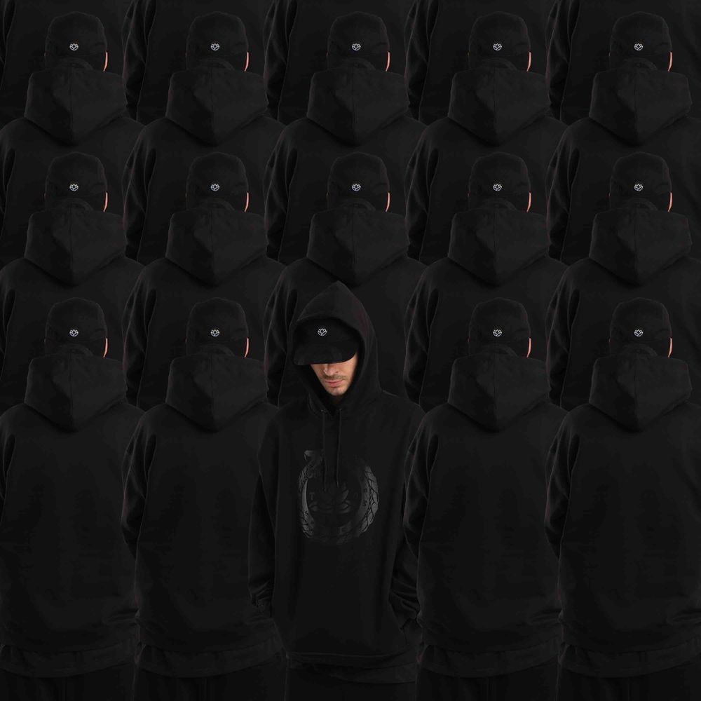 Худи Тандем Тэндай Black Lotus черный