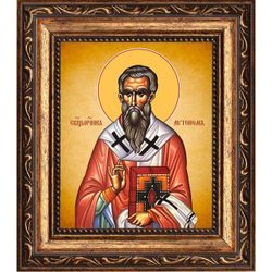 Автоном Италийский священномученик епископ. Икона на холсте.