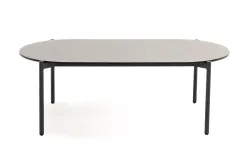 "Диего" журнальный стол из HPL 120х60 H40, каркас темно-серый (RAL7024), цвет "серый гранит"