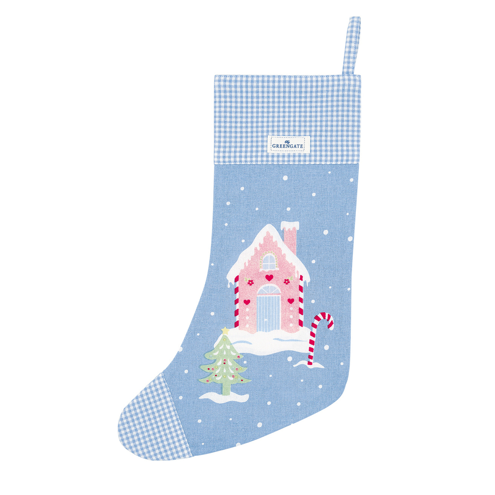Новогодний носок Laura homes dusty blue