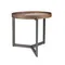 Круглый журнальный столик 2130/437-B из ореха и керамики