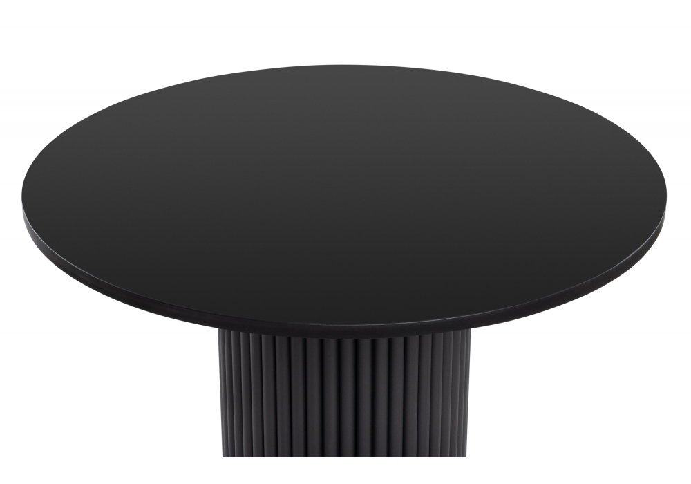 Стол деревянный Woodville Барел 110 черный, черный, ножки черные