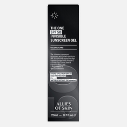 ALLIES OF SKIN The One SPF 50 Invisible Sunscreen Gel Невидимый солнцезащитный гель SPF 50, 20 мл