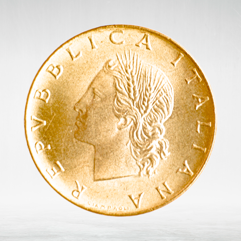Italy 20 Lire 1980 R "Oak Branch", AU