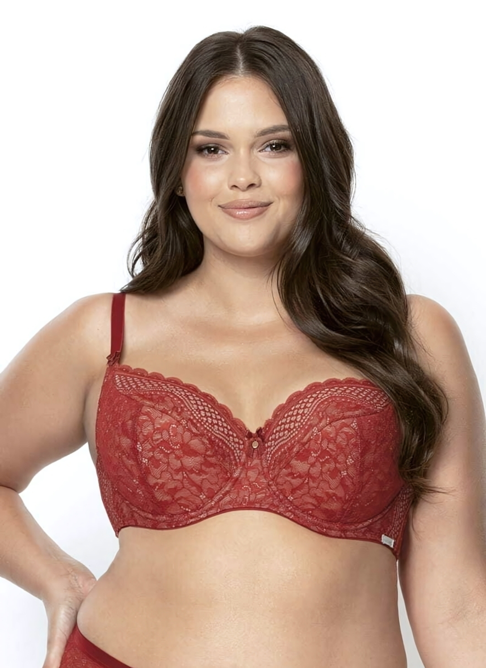 Бюстгальтер Clarisa с чашками на тонком поролоне (Размер: 75H) (Цвет: терракотовый)