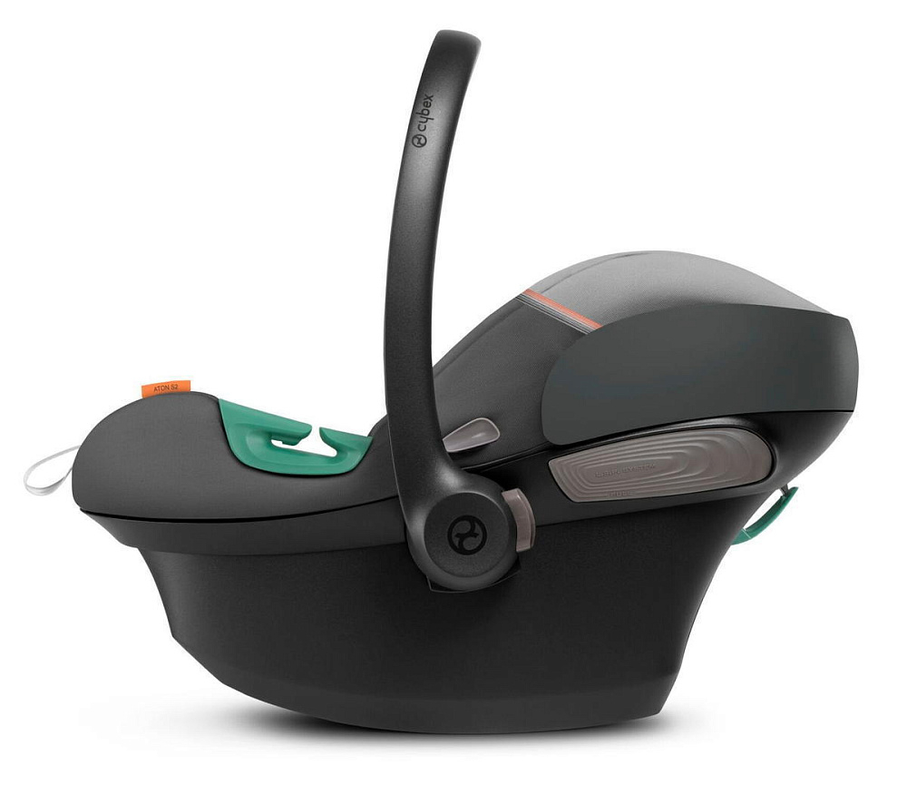 Коляска Cybex Talos S Lux BLK complete Aton S2 Lava Grey 3 в 1 Moon Black с дождевиками