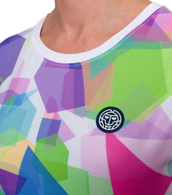 Женская теннисная футболка Bidi Badu Kaleido Capsleeve - разноцветный