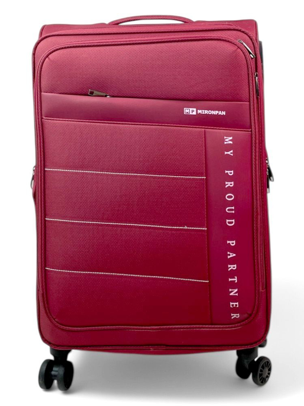 Средний чемодан Mironpan 50129, Бордовый, M