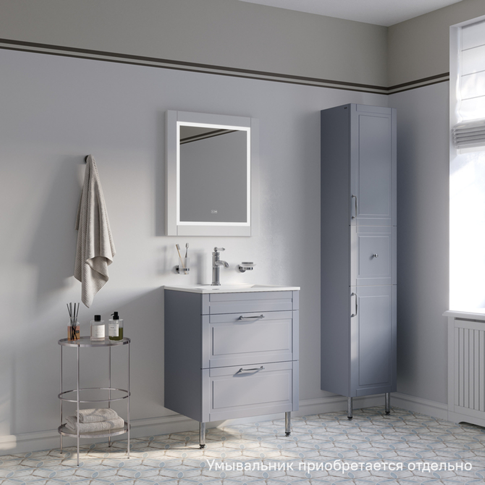 Тумба напольная IDDIS Oxford, 60 см, светло-серый, OXF60L0i95