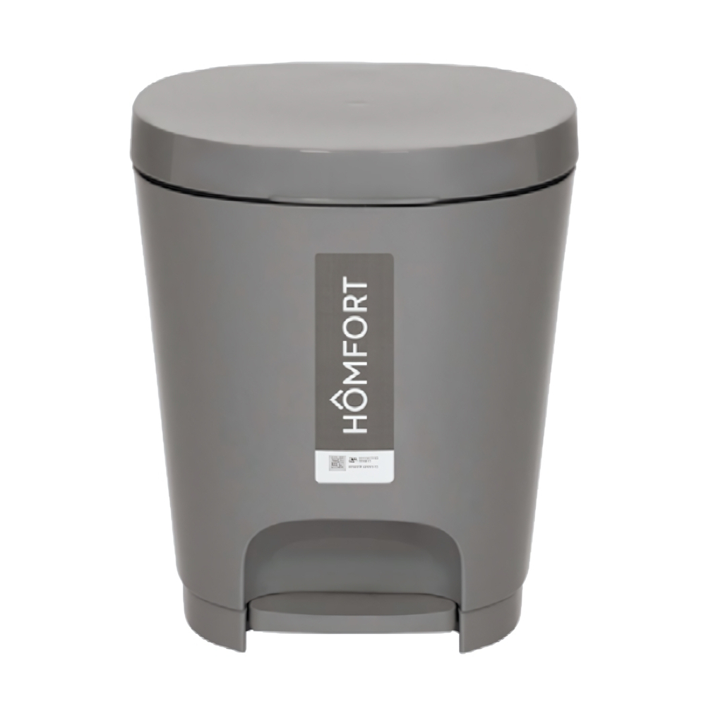 Контейнер для мусора педальный YUTO 8л цвет серый