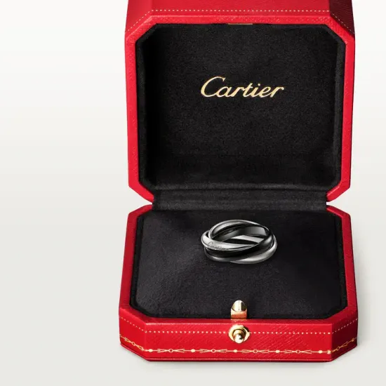 Кольцо Cartier Trinity, ceramic, classic model