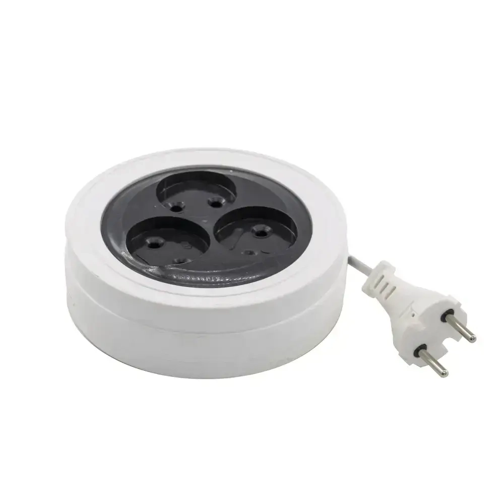 Удлинитель сетевой "рулетка" 3 розетки, 3м