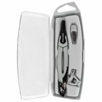 Готовальня BRAUBERG ULTRA, 4 предмета: циркуль 135 мм, запасные грифели, насадка, графитовый цвет, 210821