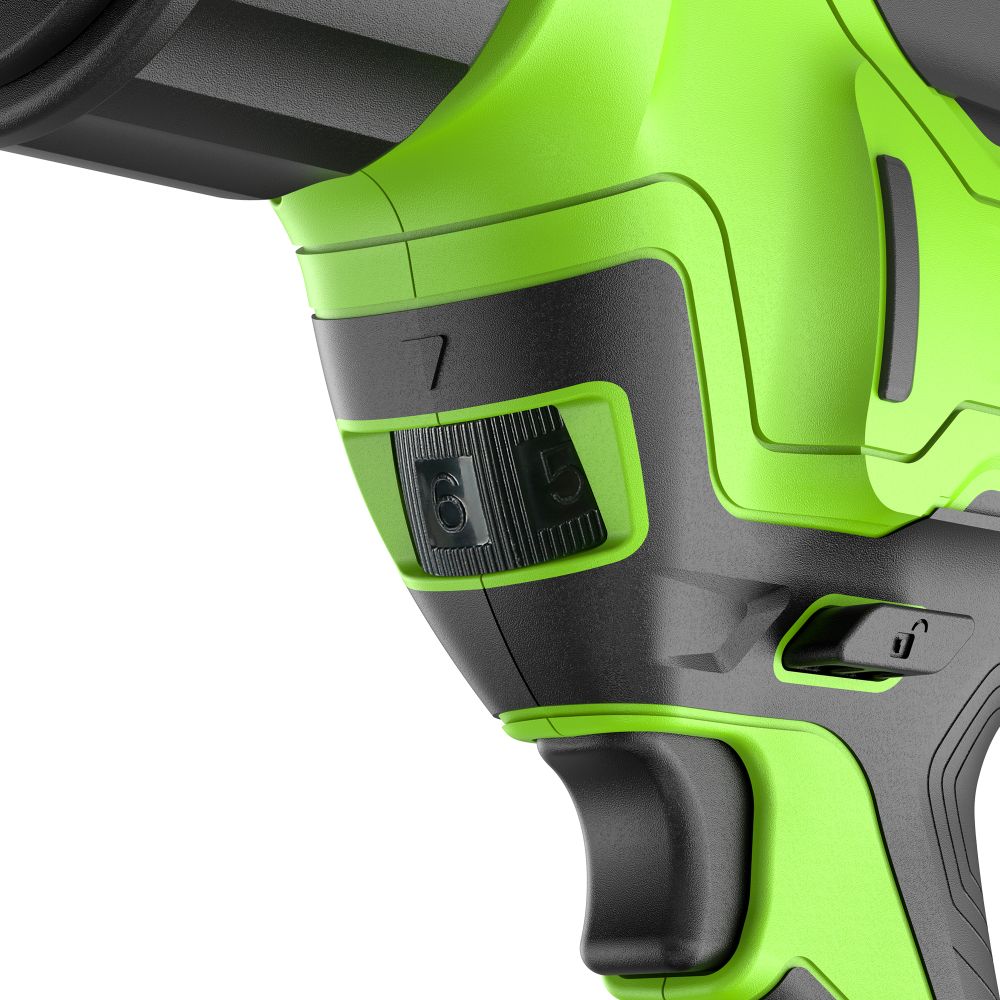 Пистолет для герметиков акк. Greenworks G24CAU, 24V, макс 310 мл, 1400–2900Н,1-10 мм/с, c 1хАКБ 2Ач и ЗУ (3501707UA)