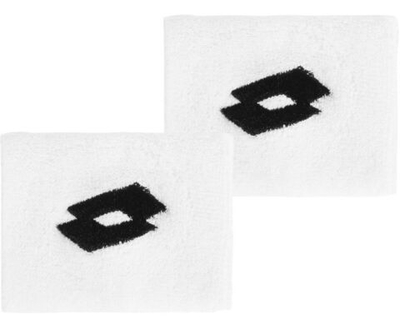Напульсник теннисный Lotto Wrist B II - bright white/all black