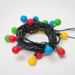 ULD-S0280-020-DGA MULTI IP20 COLORBALLS Гирлянда светодиодная с контроллером Разноцветные шарики. 20 светодиодов. длина 2.8 м. цвет свечения разноцветный. IP20. провод зеленый. упаковка- картон.