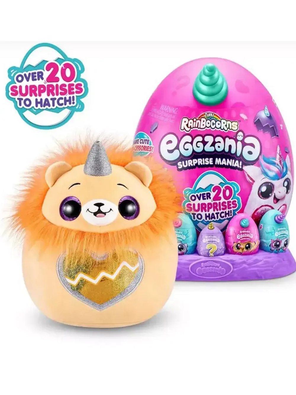 Мягкая игрушка сюрприз яйцо Rainbocorns Eggzania