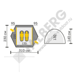 ПАЛАТКА TALBERG MAREL 2 PRO