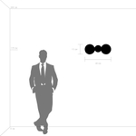 785626 Бра BETA 2x40W E27 БЕЛЫЙ