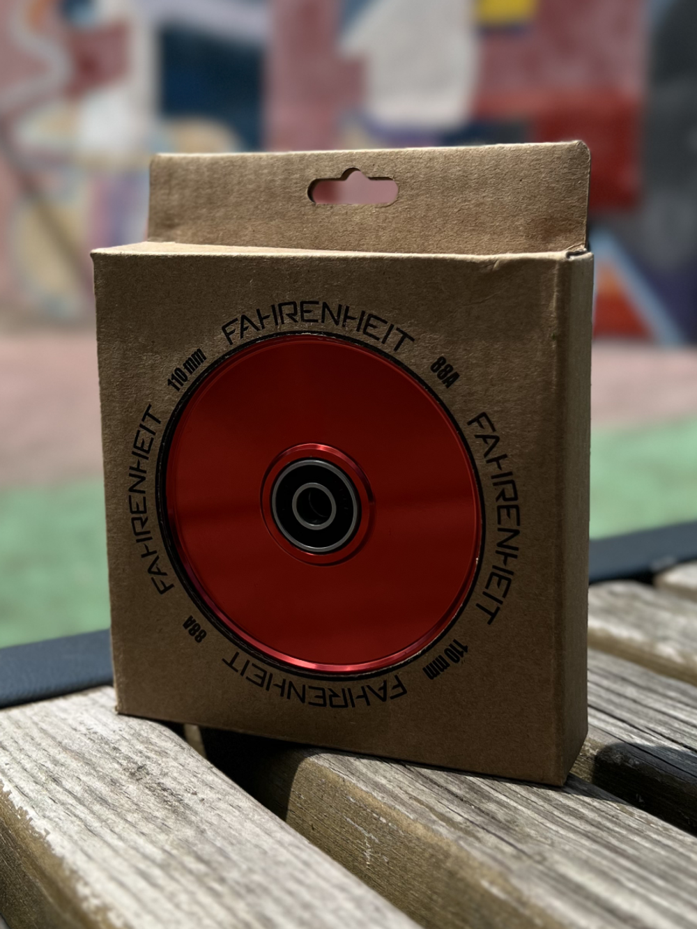 Колесо Fahrenheit 110*24 mm Hollow core, красный/прозрачный красный