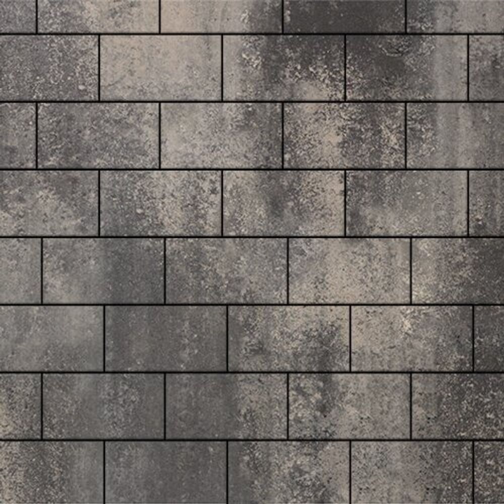 Тротуарная плитка Бельпассо Медио, 80 мм, ColorMix Нокс, гладкая