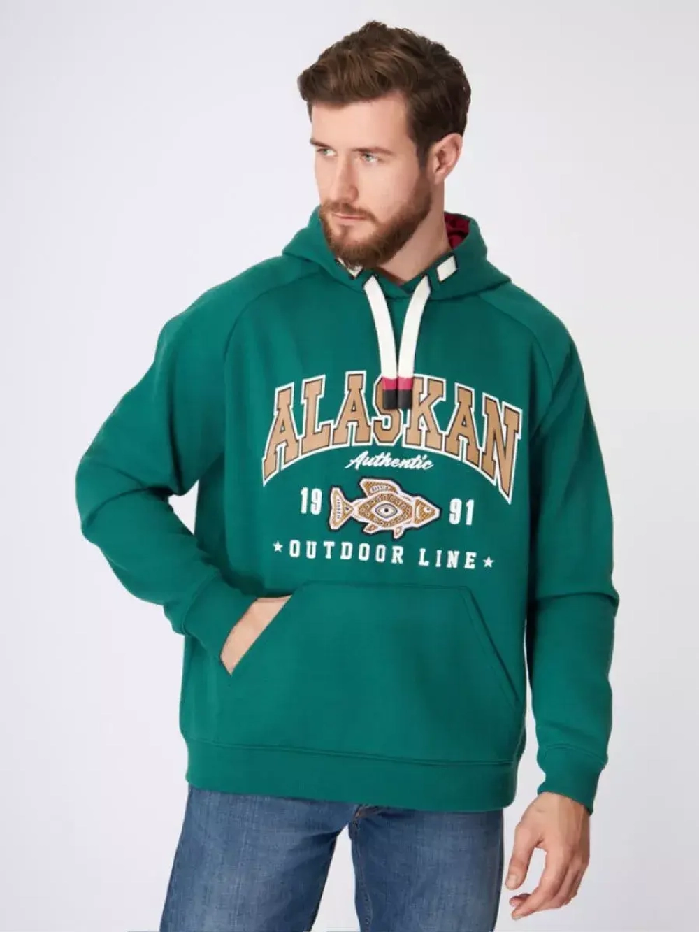 Толстовка мужская Alaskan Promo Hoodie Green XXL